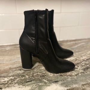 Black Aldo Leather Boots